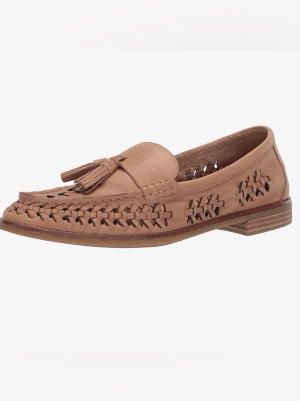 Sperry Women's Seaport Penny Plushwave Woven Leather Loafer, Moccasin sz 8.5